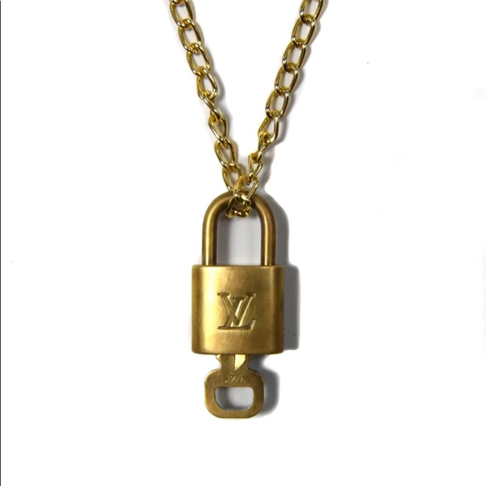 Authentic Louis Vuitton lock and key necklace